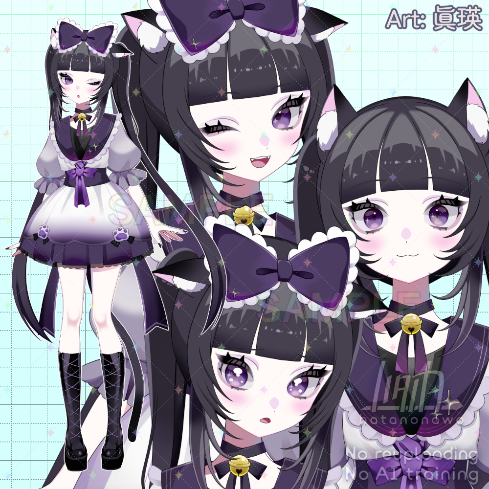限定1点】猫モチーフの女の子 - ハタノナヲ - nizima by Live2D