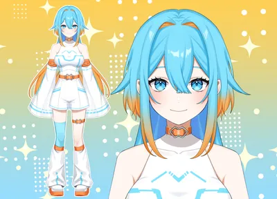 限定1点】水色ツインテールの天使ちゃん - 浅葉いち - nizima by Live2D