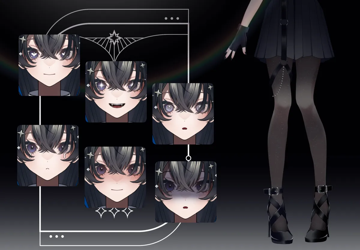 限定1点】黒耳の女の子【VTS・nL両対応】 - そらマメト@モデラー