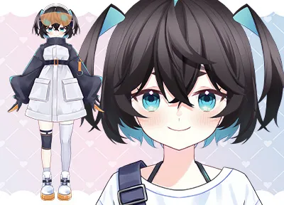 予約可能です】猫耳女の子【限定1点】 - 八百枝 豆ノ助 - nizima by Live2D