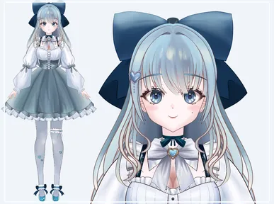 パーツ分け済】清楚系ワンピースゲームと猫好きな子【限定1点】 - Luff