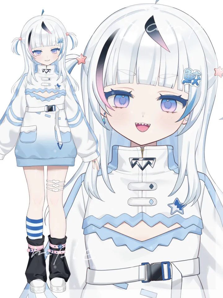 VTS対応】サメちゃん【限定1点】 - mozu - nizima by Live2D