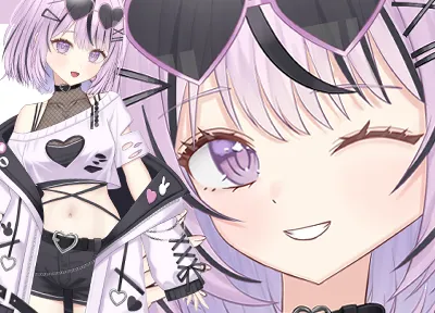 限定1点】黒ピンクちゃん【VTS対応】 - さそり - nizima by Live2D