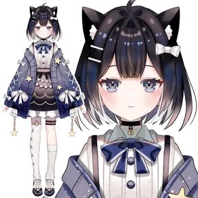 予約可能です】猫耳女の子【限定1点】 - 八百枝 豆ノ助 - nizima by Live2D