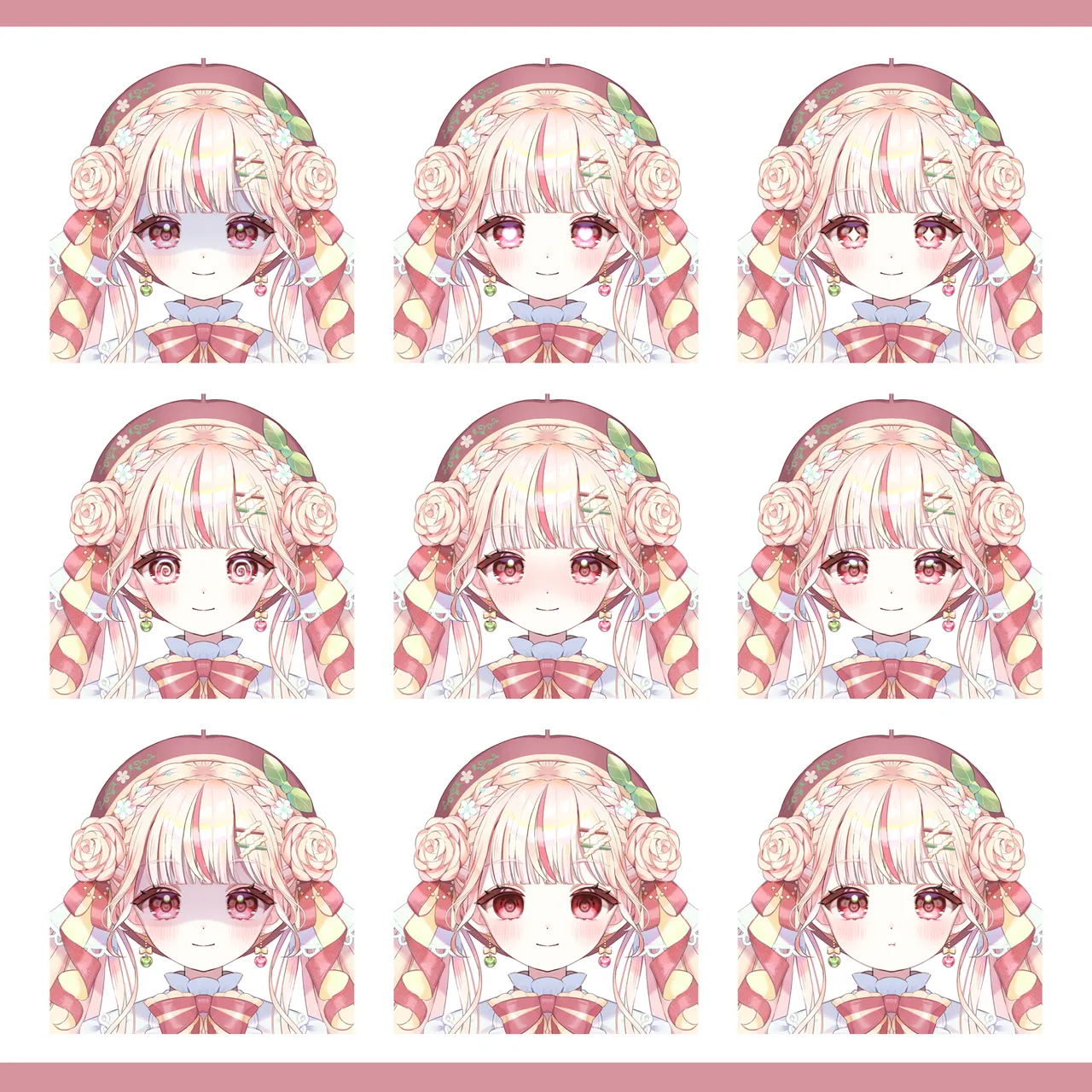 限定一点】アップルパイちゃん/三面図・一枚絵【VTS/VBridger対応