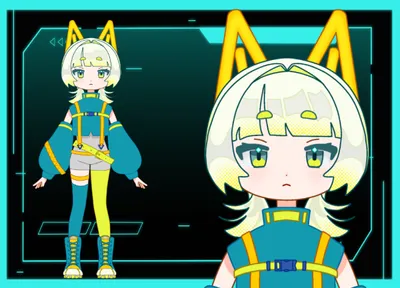 汎用モデル】パンダ風の女の子 - 七越 よな - nizima by Live2D