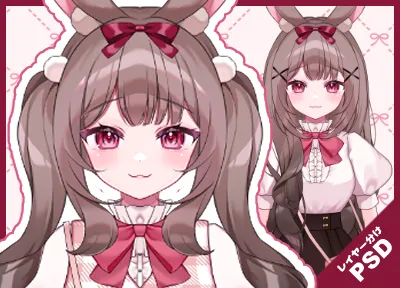 汎用モデル】ジャージメイドの女の子【パーツ分け済PSD】 - 八千代