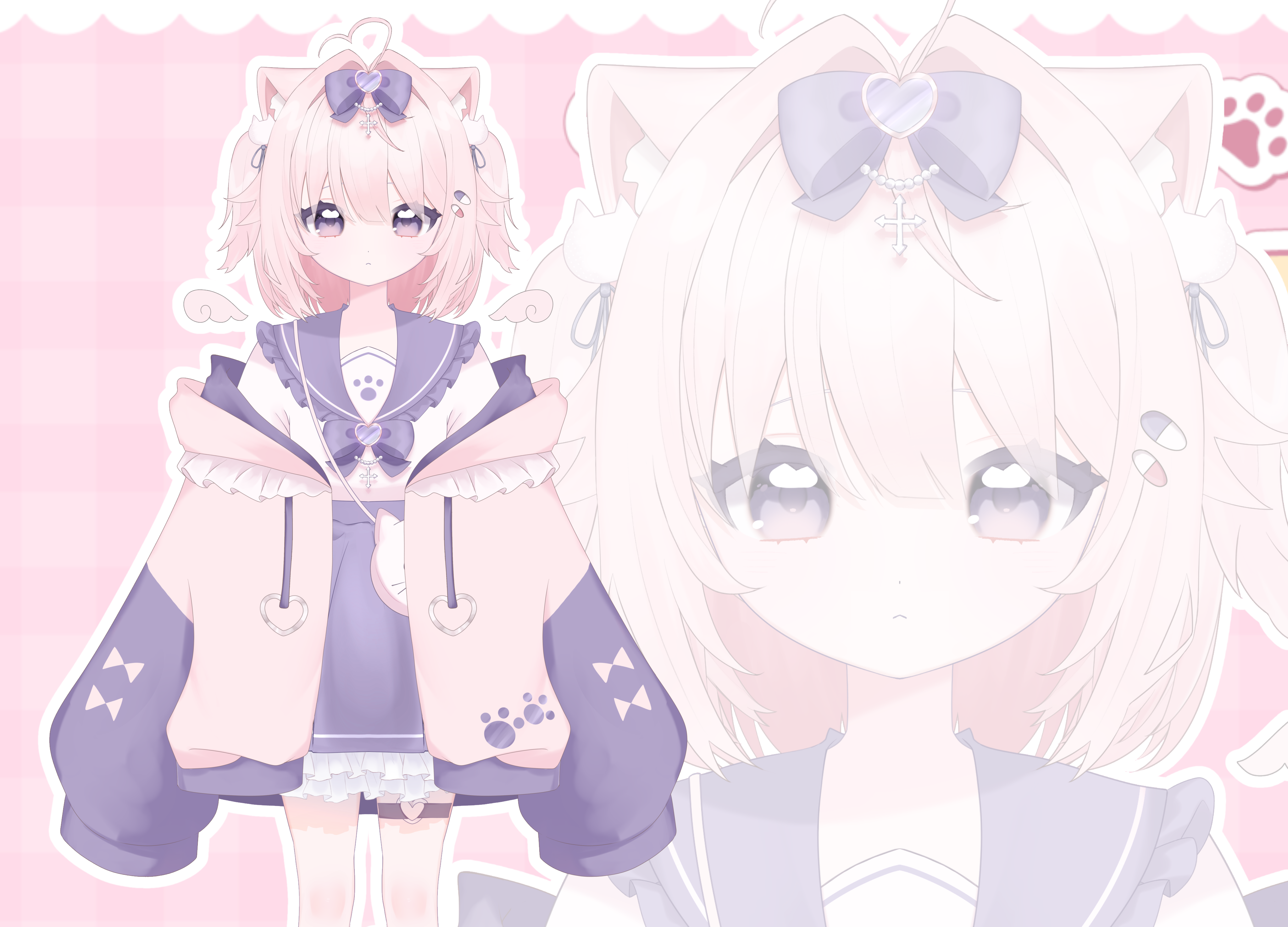 限定1点】ピンクねこちゃん【差分あり】 - しう - nizima by Live2D