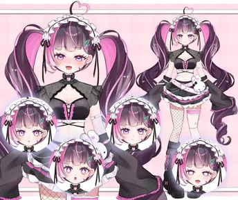 限定1点】ピンクの悪魔と天使のハーフちゃん - はちこ工房 - nizima by