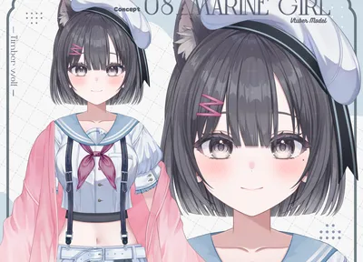 予約可能】白とピンクの天使ねこ - 雛 - nizima by Live2D