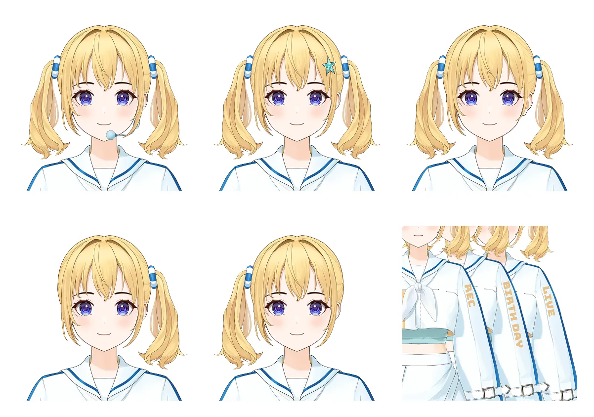 夏×アイドルの女の子【VTS、VBridger、マイクロリップシンク対応