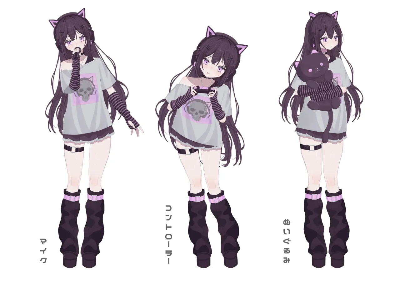 限定一点】猫耳ヘッドホンの女の子【VTS対応】 - OnenessAlphA