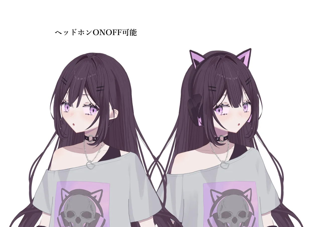限定一点】猫耳ヘッドホンの女の子【VTS対応】 - OnenessAlphA