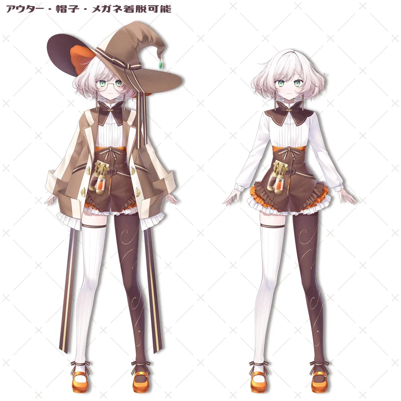 ぶーちゃん様　オーダー作成 パーツ分け済みPSD】オレンジチョコちゃん【限定1点】 - 甘乃えに（新