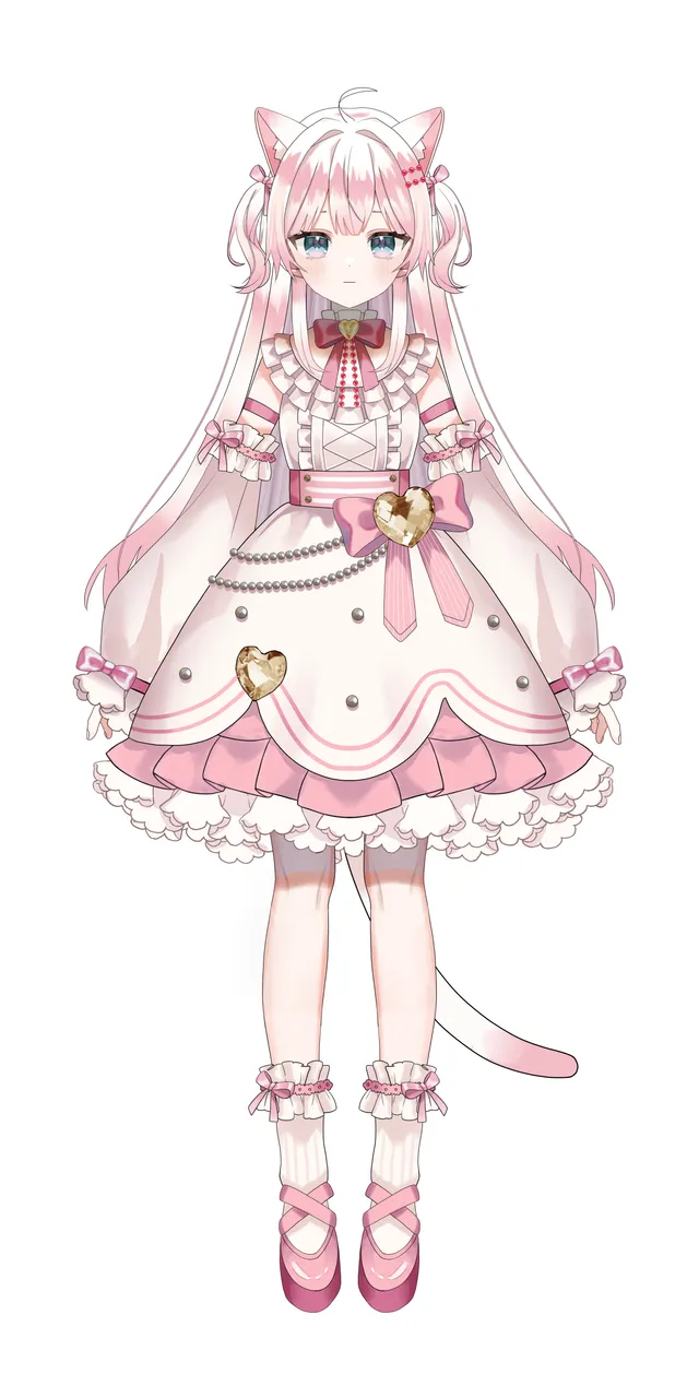 限定1点】ピンクの猫ちゃん【VTS,VBridger対応】 - 八百枝 豆ノ助
