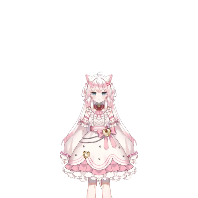 限定1点】ピンクの猫ちゃん【VTS,VBridger対応】 - 八百枝 豆ノ助