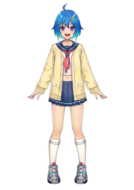 ゆっちょちゃんさま専用 オーダーメイドモデル】新人Vゆっちょ⚡ - 夜八 - nizima by Live2D