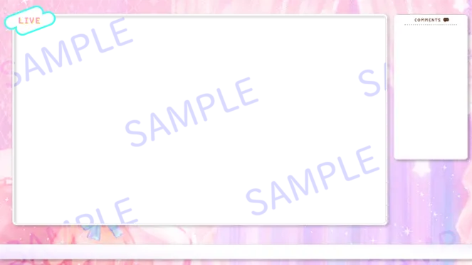 ゆめかわ背景【配信差分つき】 - だがおん - nizima by Live2D