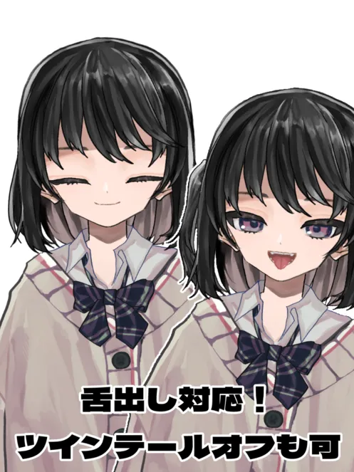 ♥箱無新品♥2000年TOTOCO着物黒髪キサラツインテール 1点限定】ギザ歯ツインテールの女の子 - 鷲埜木まこと - nizima by Live2D
