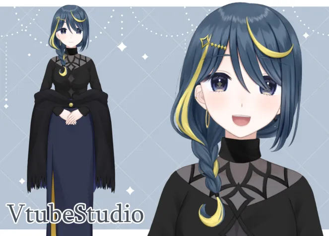限定1点】月モチーフ女性【VtubeStudio対応】 - ni-nya - nizima 限定1点】月モチーフ女性【VtubeStudio対応】 - ni-nya - nizima
