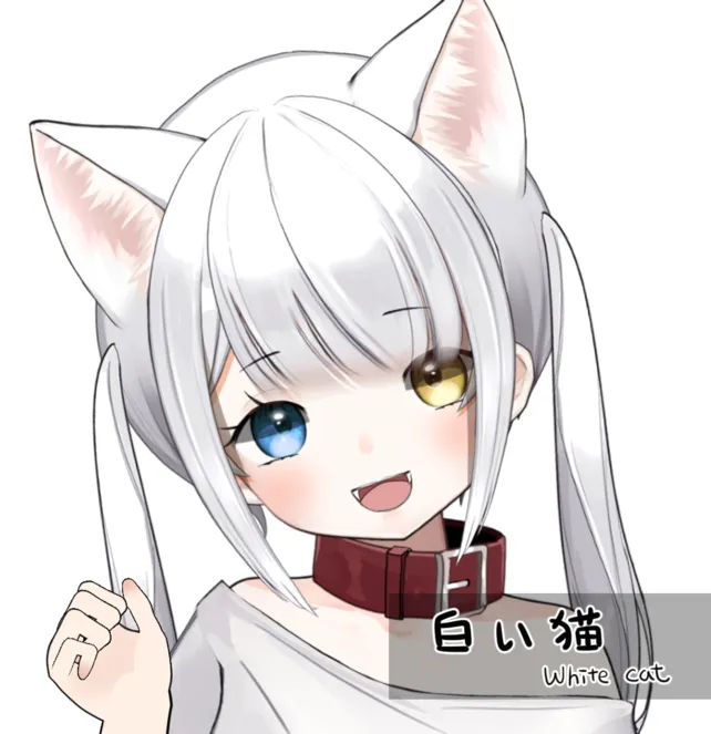 汎用モデル live2d -vtuberかわいい猫 -白猫 - ゆみ - nizima by 汎用モデル live2d -vtuberかわいい猫 -白猫 - ゆみ - nizima by