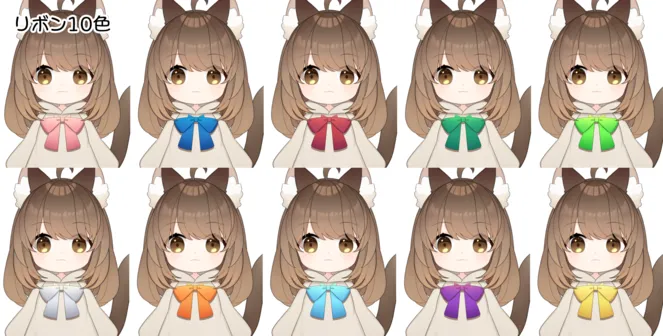 デフォルメ猫耳少女用の追加テクスチャセット - panda - nizima デフォルメ猫耳少女用の追加テクスチャセット - panda - nizima