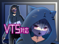VTS】忍び風猫耳パーカー君【一点限定】 - あいまゆら - nizima by Live2D