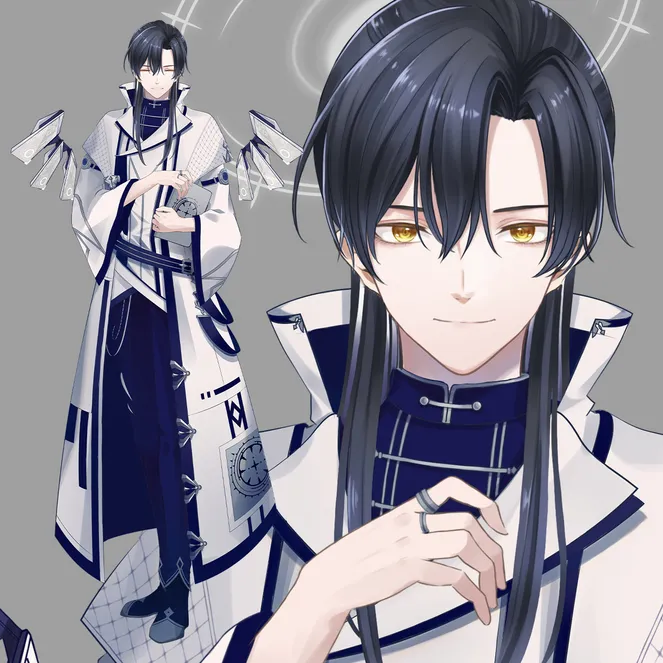 実績/SAMPLE】成人・中性的な男性キャラクターデザイン - 雨乃泡/さ