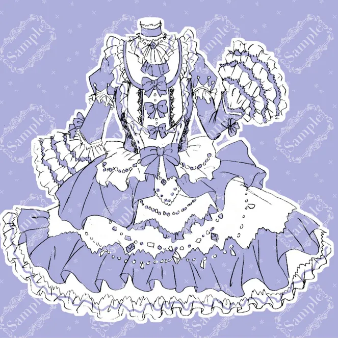 オーダーメイド】衣装デザイン原画【サンプル】 - 竹光-takemitsu