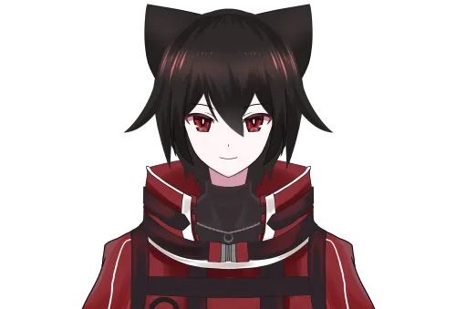 限定1点】黒髪赤目ネコ系中性モデル【Facerig対応】 - 雨月レイ 限定1点】黒髪赤目ネコ系中性モデル【Facerig対応】 - 雨月レイ