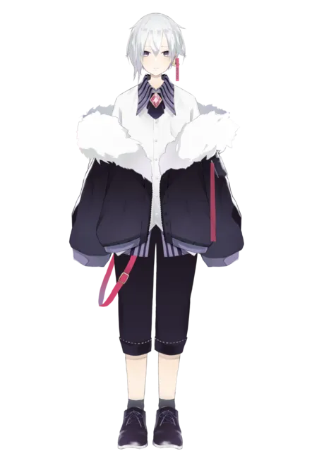 限定1点】白髪×羊モデル VTS対応 - 青 - nizima by Live2D