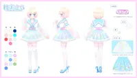 立ち絵】【SD】メロンソーダモチーフの女の子 - みずき - nizima by Live2D