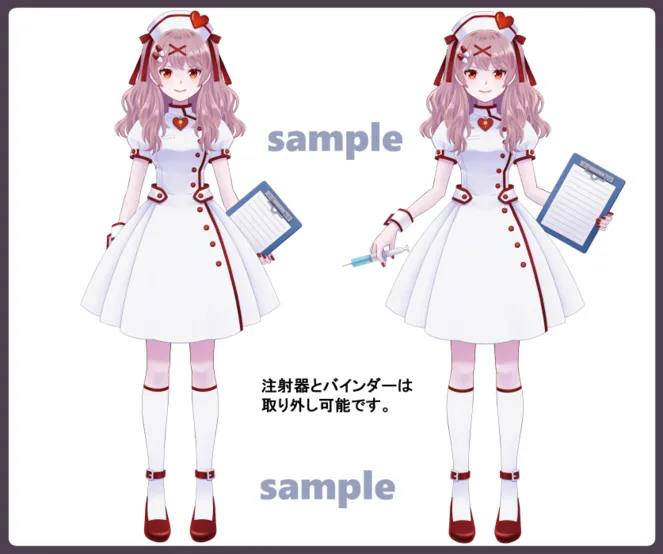 パーツ分け済みPSD】ナースちゃん【限定1点】 - あさ - nizima by Live2D