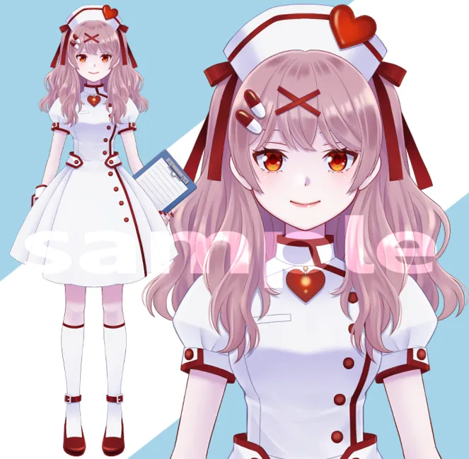 パーツ分け済みPSD】ナースちゃん【限定1点】 - あさ - nizima by Live2D