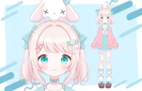 パーツ分け済みPSD】ゆめかわうさぎちゃん【限定1点】 - 花丸ちーず