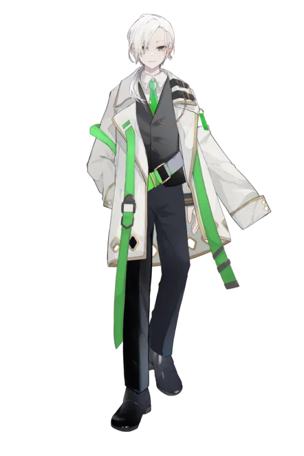 限定1点】白髪×男性モデル VTS対応 - 青 - nizima by Live2D