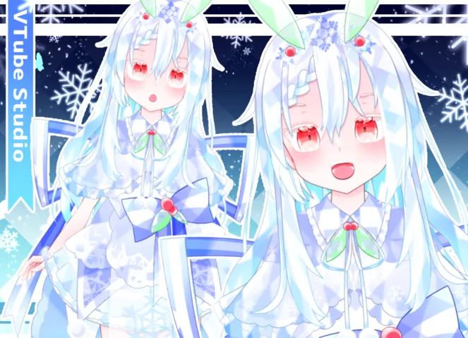 限定一点】【配信画面付】雪降る!雪うさぎちゃん【VTS対応 限定一点】【配信画面付】雪降る!雪うさぎちゃん【VTS対応