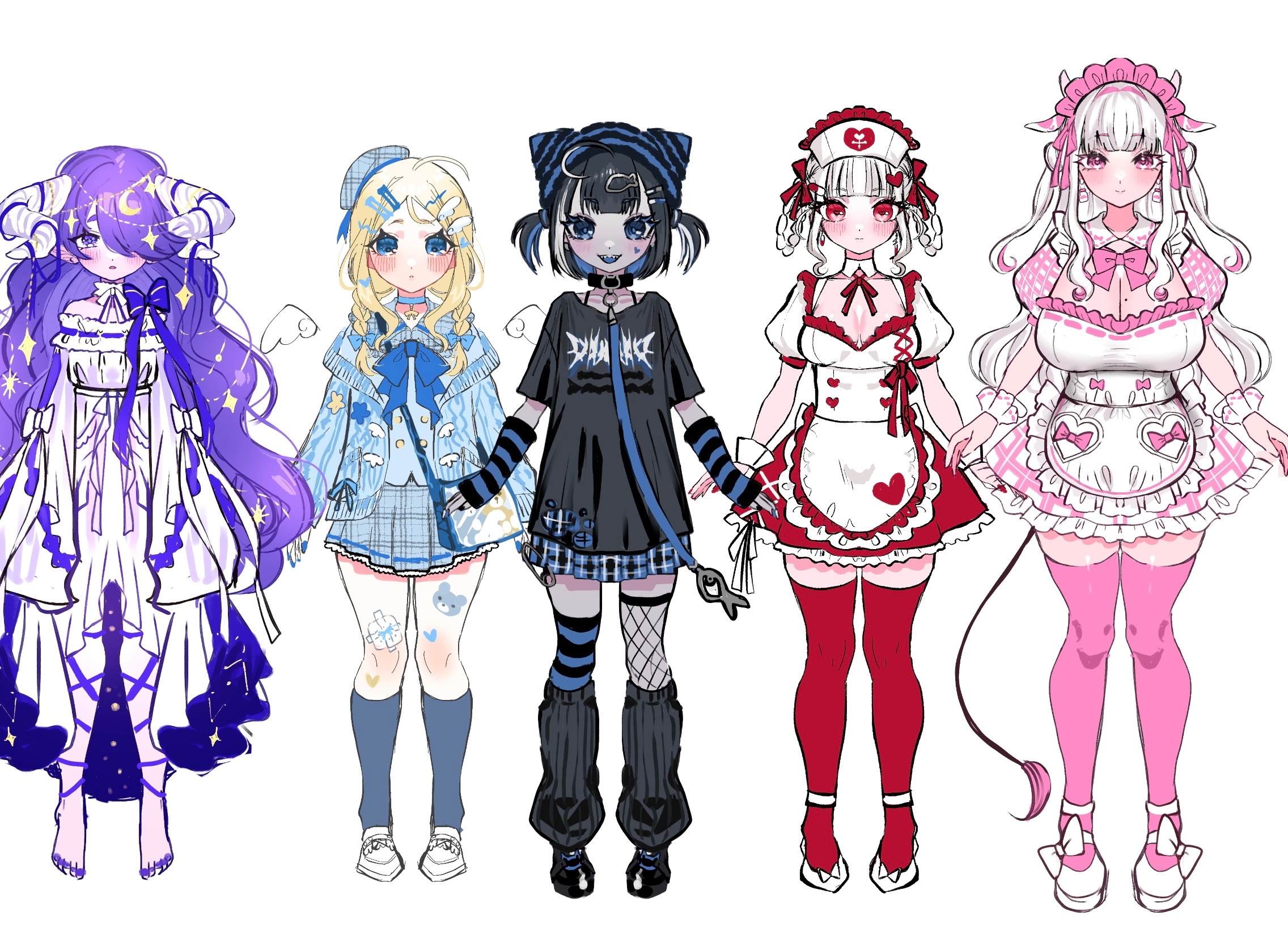むすび様　イラストオーダー お仕事】十七夜いな様のお仕立てさせていただきました✨ 和風×現代風