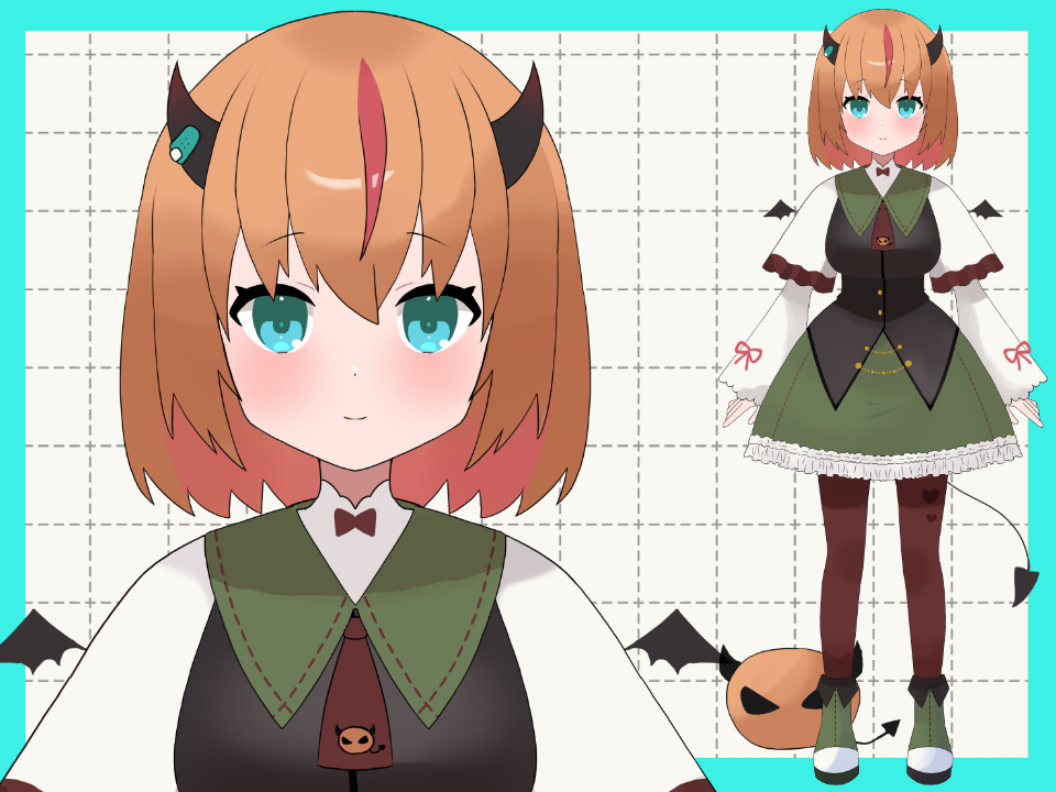 ちゃる様　追加分 限定1点】悪魔ちゃん【パーツ分け済みPSD】 - おんたま - nizima by Live2D