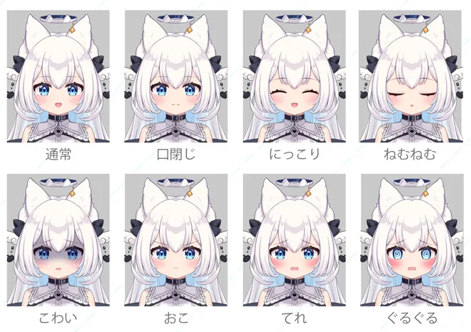 ケモミミ天使さん【パーツ分けPSD】 - ときとみ よる - nizima by Live2D