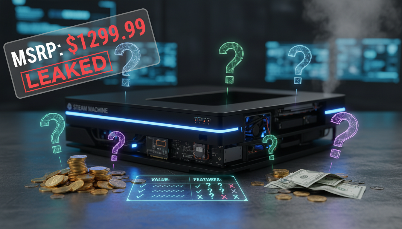 Steam Machine Price Leak Raises Questions About Value and Features - thedigitalweekly.com