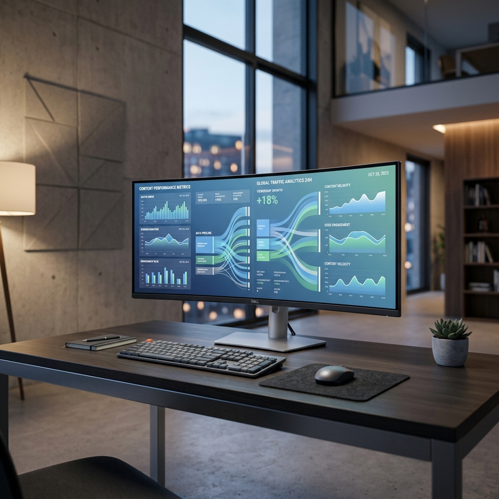 wide establishing photograph illustrating AI Blog Post Generator: Beyond Lorem Ipsum — Getting Real Content That Ranks, clean modern professional style, no text or watermarks