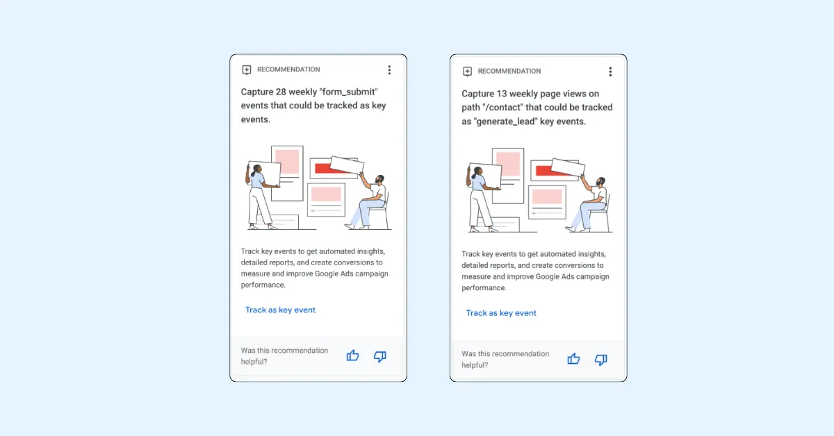 GA4 Introduces Two New Key Event Recommendations to Enhance Tracking