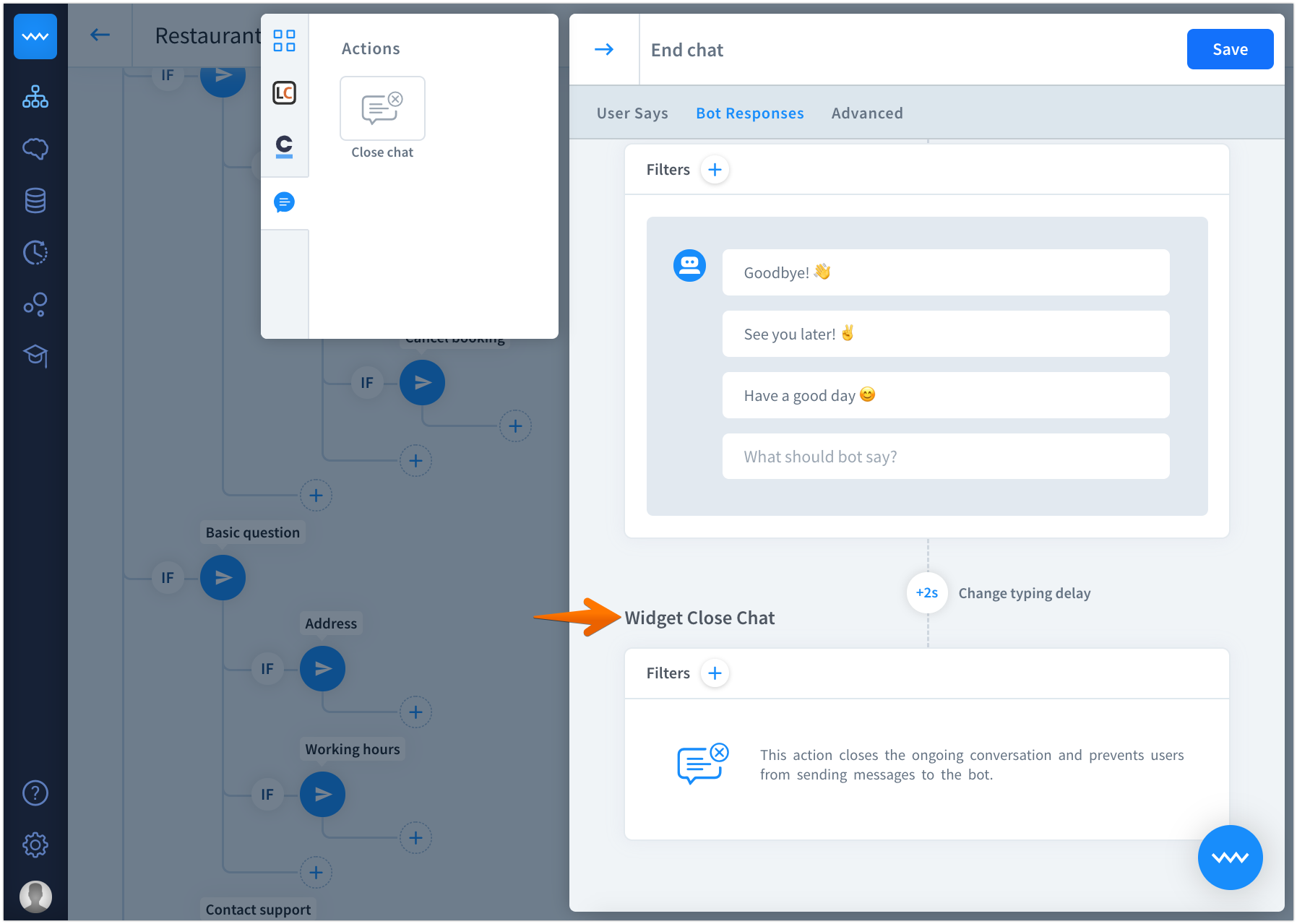 Close Chat Widget