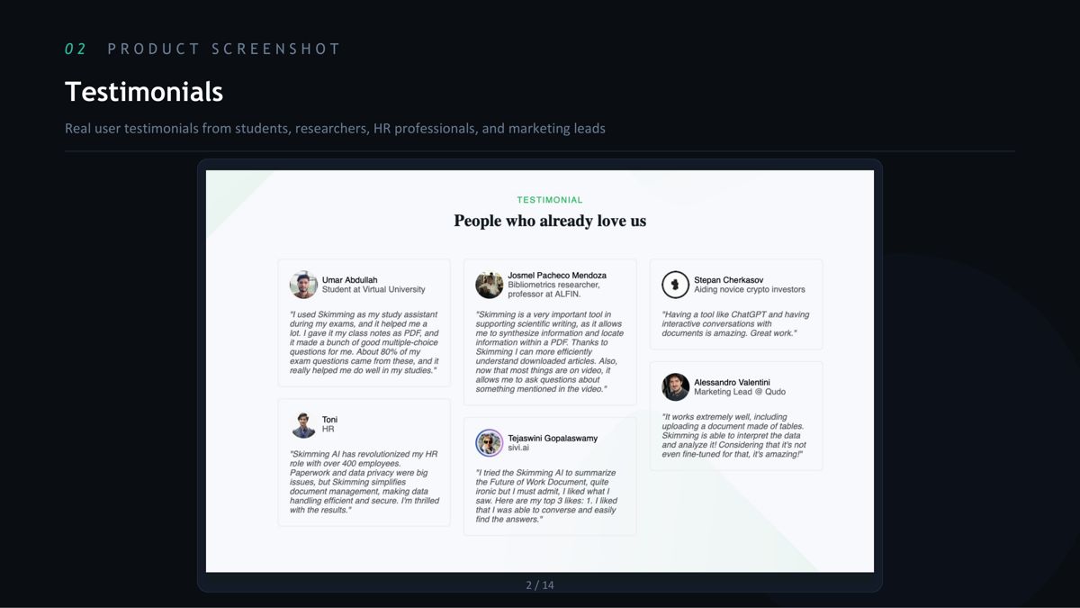 AI-Powered Chat, screen 1