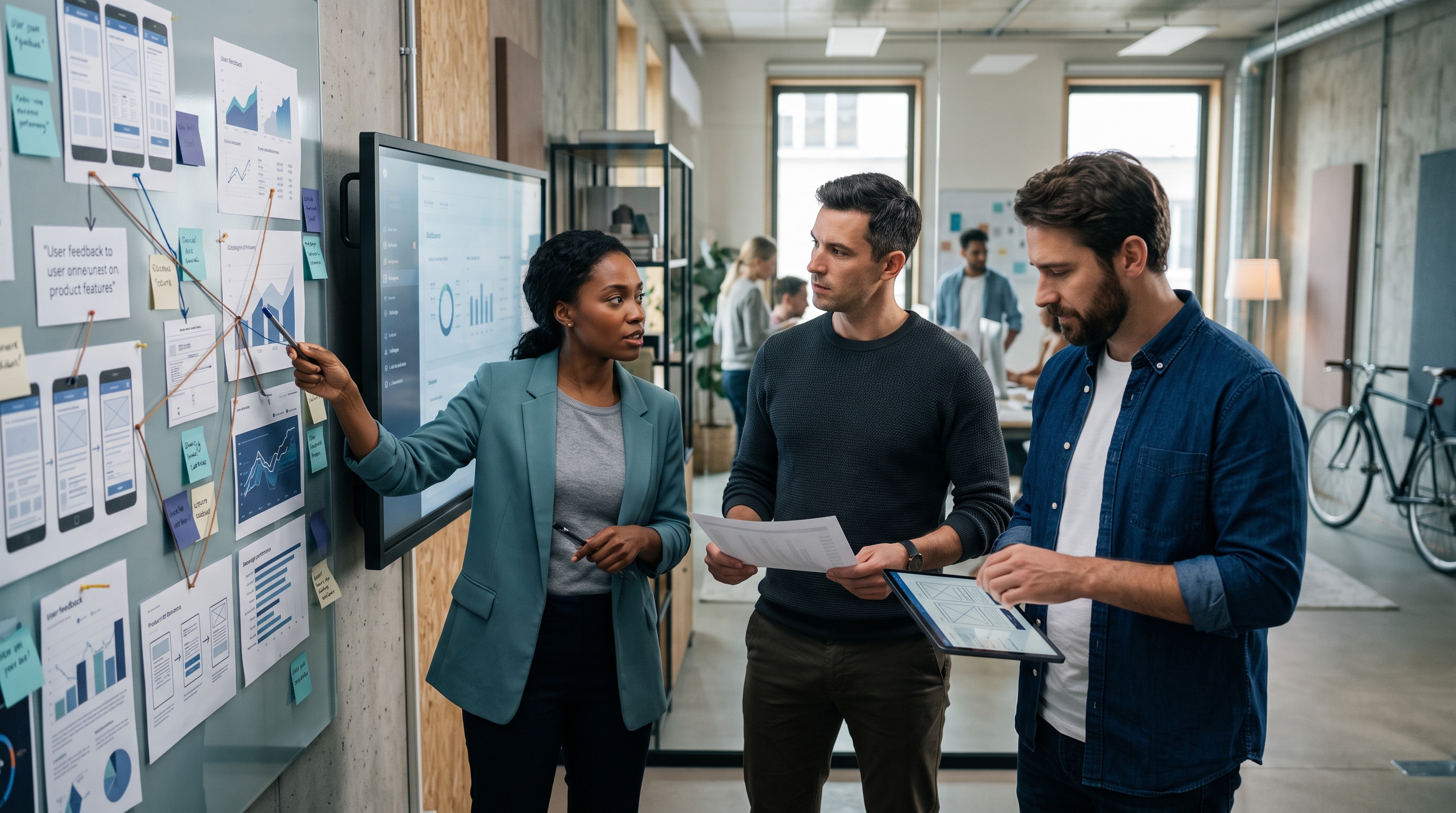 Product and marketing specialists combining customer feedback and product evidence