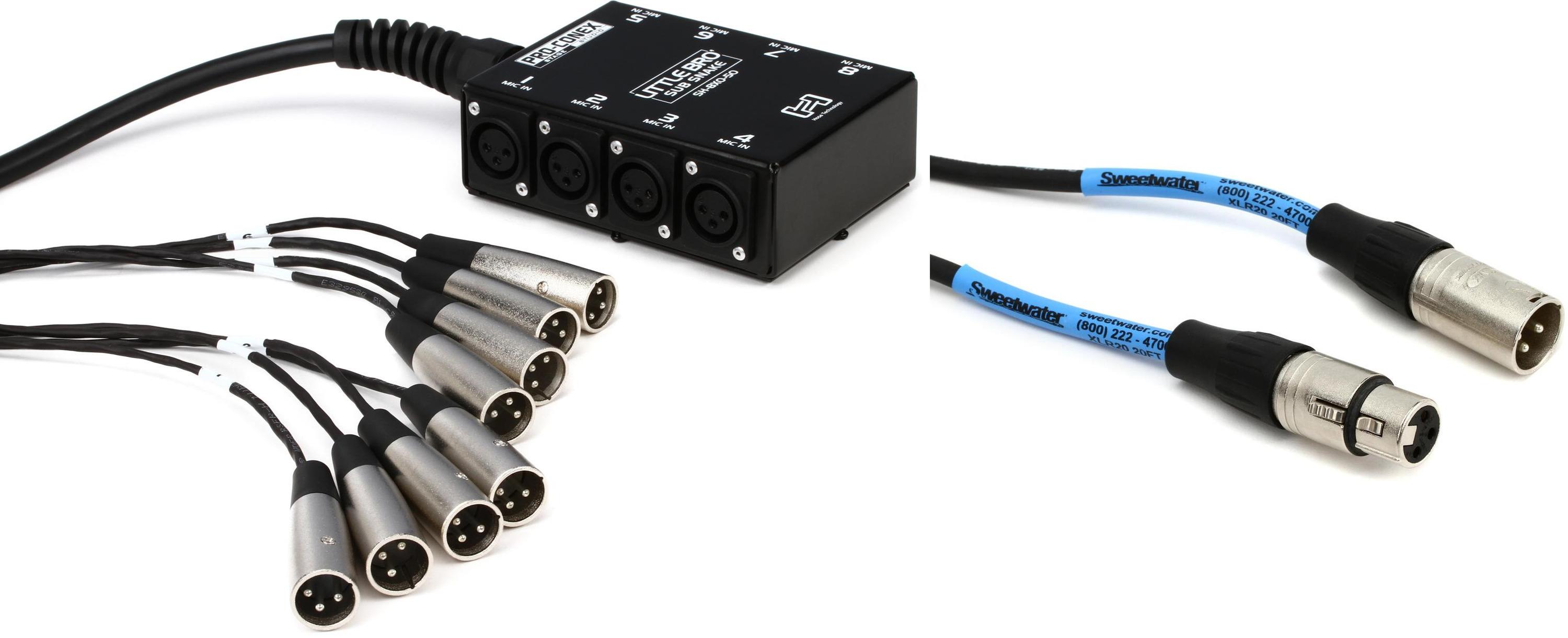 Hosa Little Bro' 8x0 Sub Snake - 50 foot   ProCo EXMSS-20