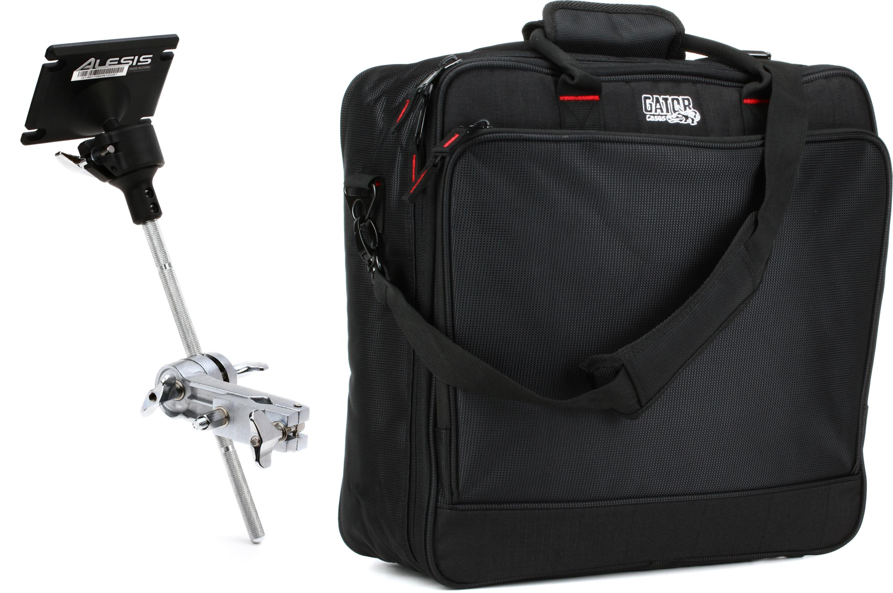 Alesis Multipad Mounting with Boom-arm + Gator G-MIXERBAG-1515 Value Bundle