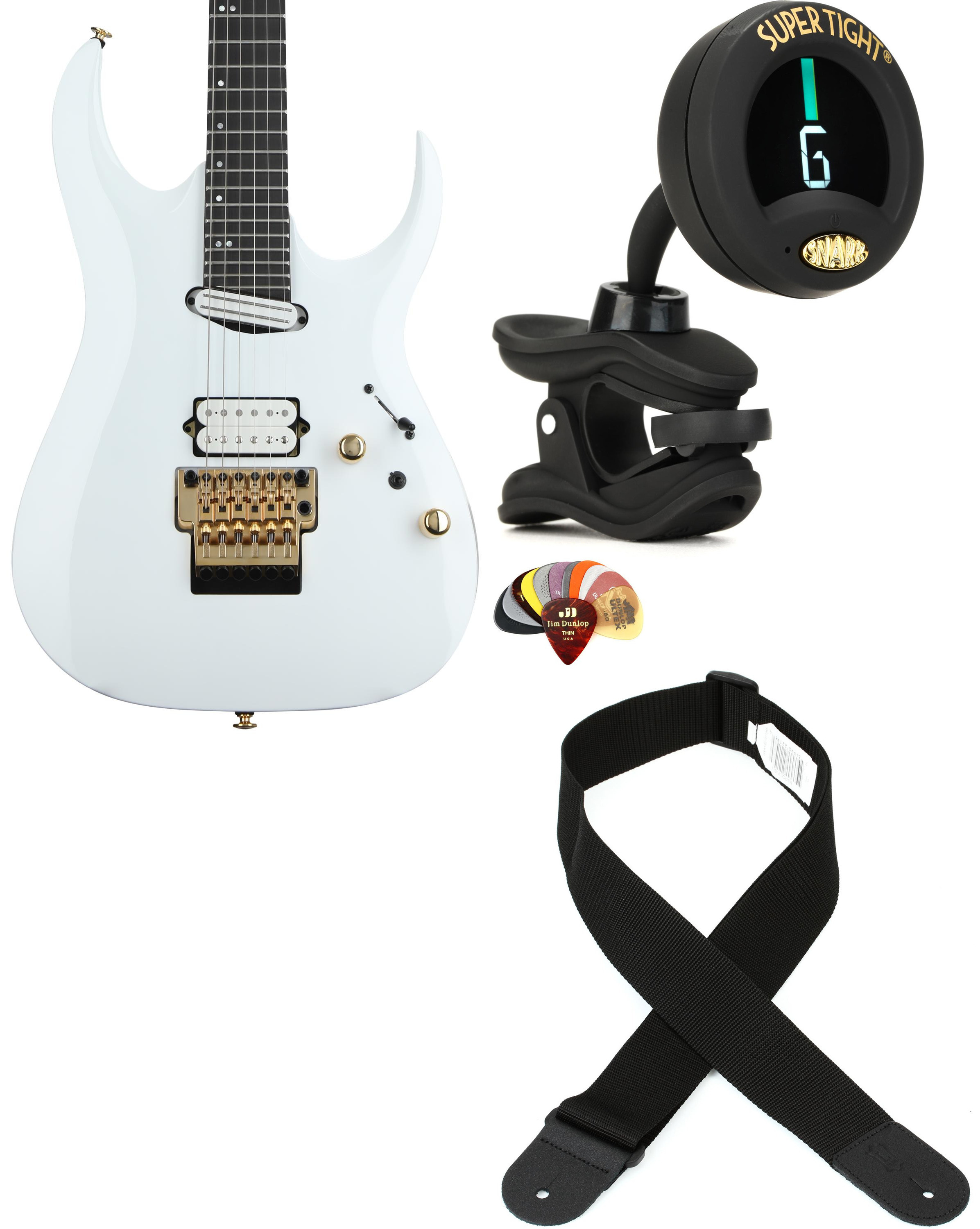 Ibanez RGA622XHWH + Snark ST-8 + Dunlop PVP101 + Levys M8POLY-BLK Цена за штуку