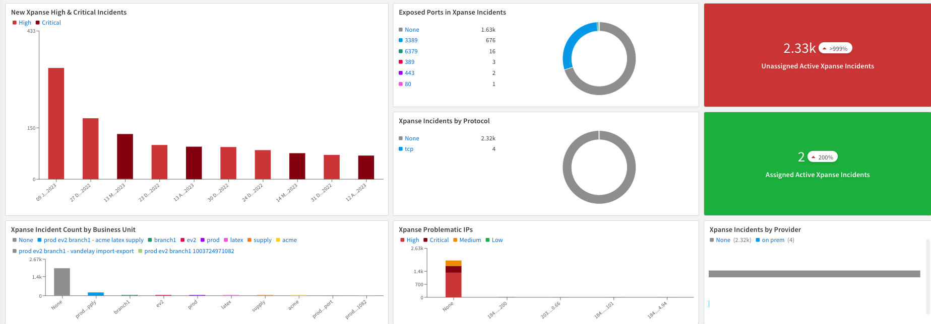 Xpanse Overview Dashboard